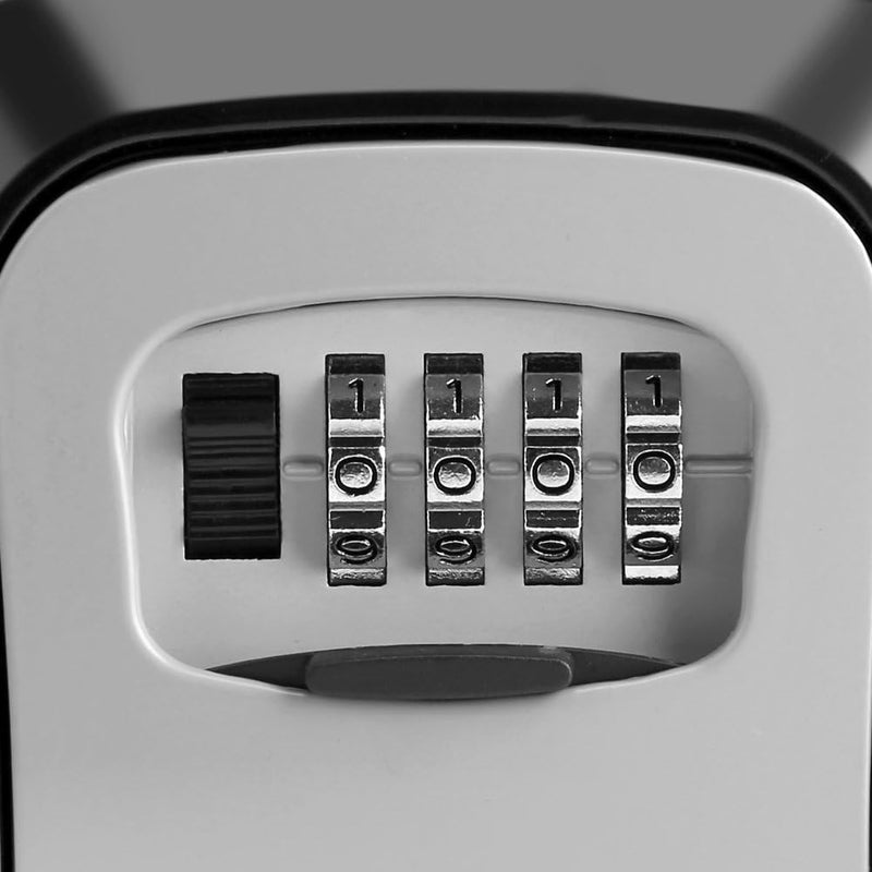 woobles Key Storage Lock Box,4-Digit Key Safe Security Storage Lock Box Combination Lock Box Wall Mount Organizer for Home Garage School Spare House Keys - Image 5